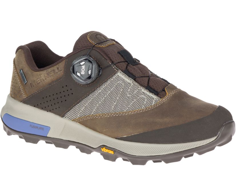 Buty Merrell Zion Boa GORE-TEX® - Buty Trekkingowe Damskie Merrell - Brązowe/Kolorowe [BGWDZ-7589]